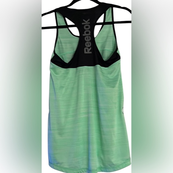 REEBOK Mint Green/Black Marbled Pullover Racerback Tank Top, Sz Small, EUC. - Picture 9 of 10